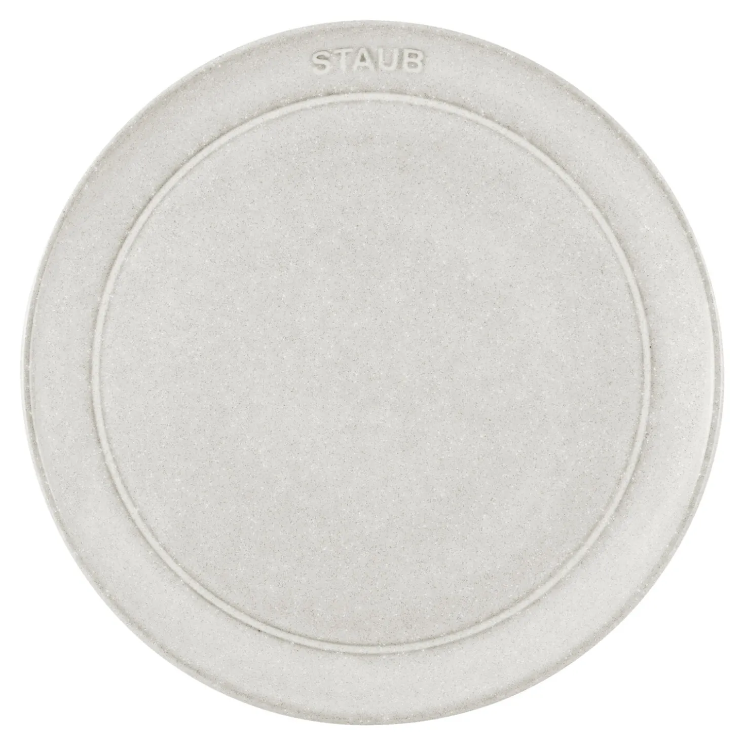 Teller flach 20 cm, rund, Weisser Trüffel, Keramik