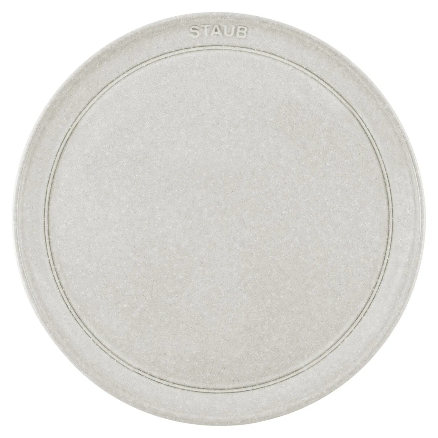Teller flach 26 cm, rund, Weisser Trüffel, Keramik
