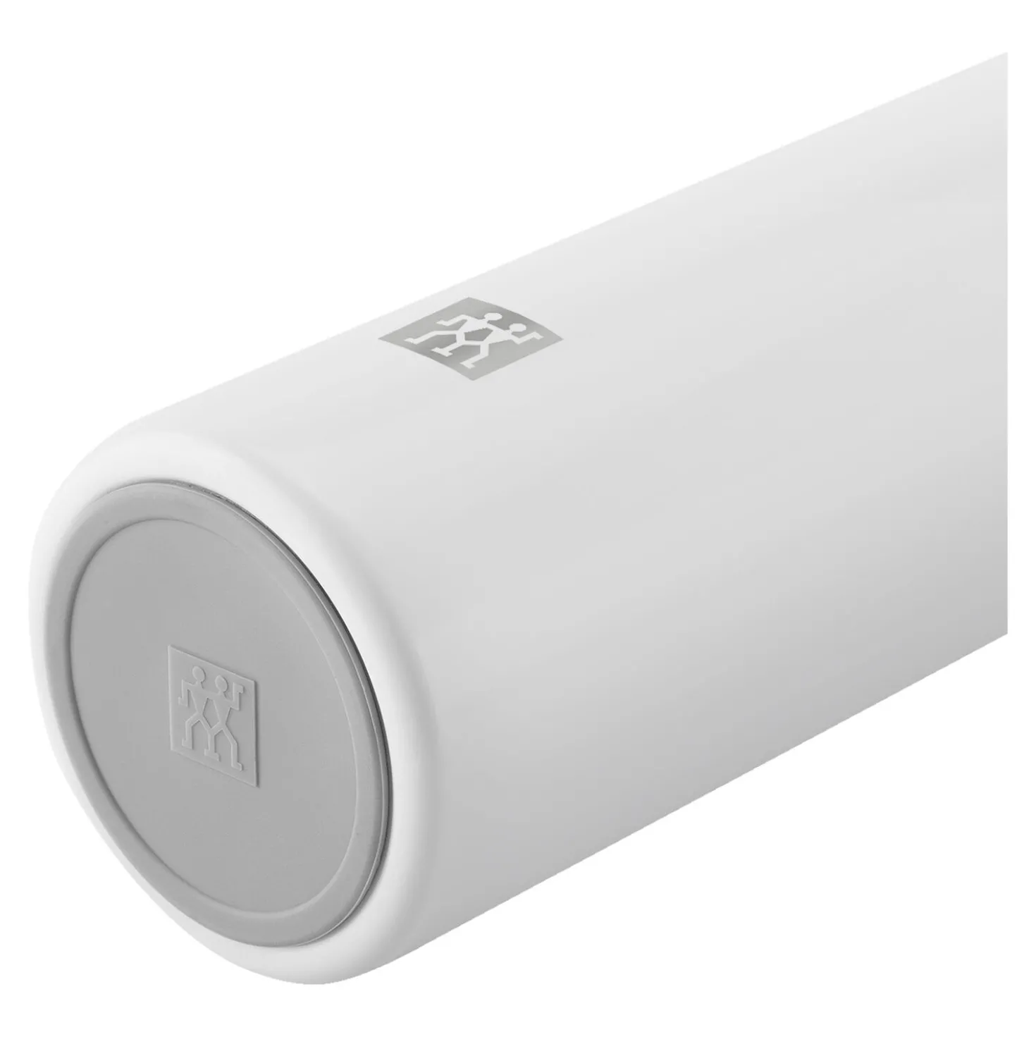 Thermobecher, 450 ml, Edelstahl, Weiß-grau