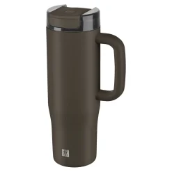 Thermobecher mit Strohhalm, 900 ml, Edelstahl, Chocolate