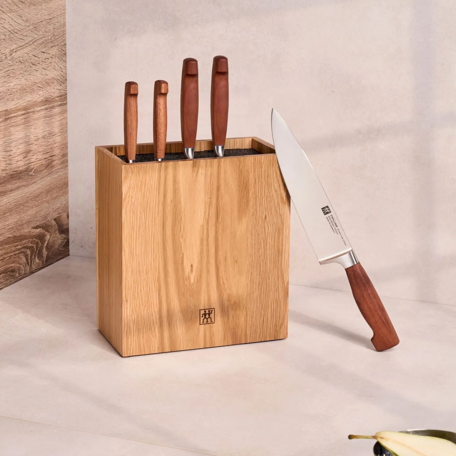 6-tlg, Messerblockset, Braun