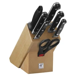 8-tlg, Messerblockset, Natur