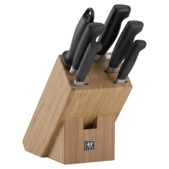 7-tlg, Messerblockset, Natur