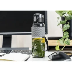 Trinkflasche, 680 ml, Tritan, Grau