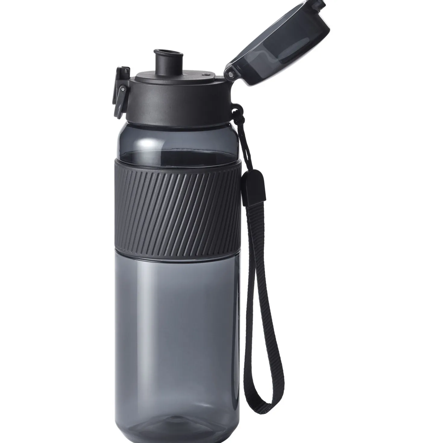 Trinkflasche, 680 ml, Tritan, Schwarz