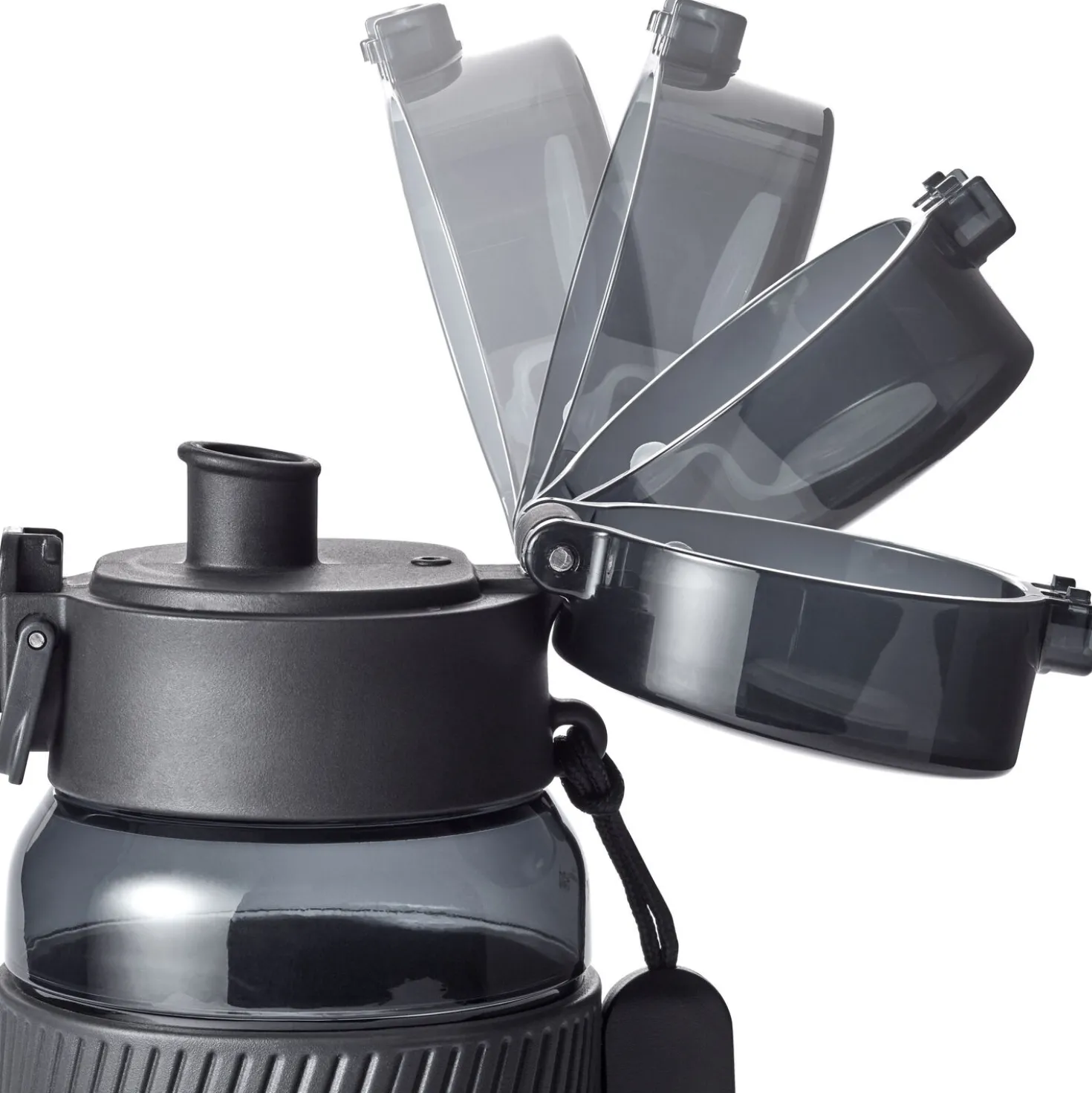 Trinkflasche, 680 ml, Tritan, Schwarz