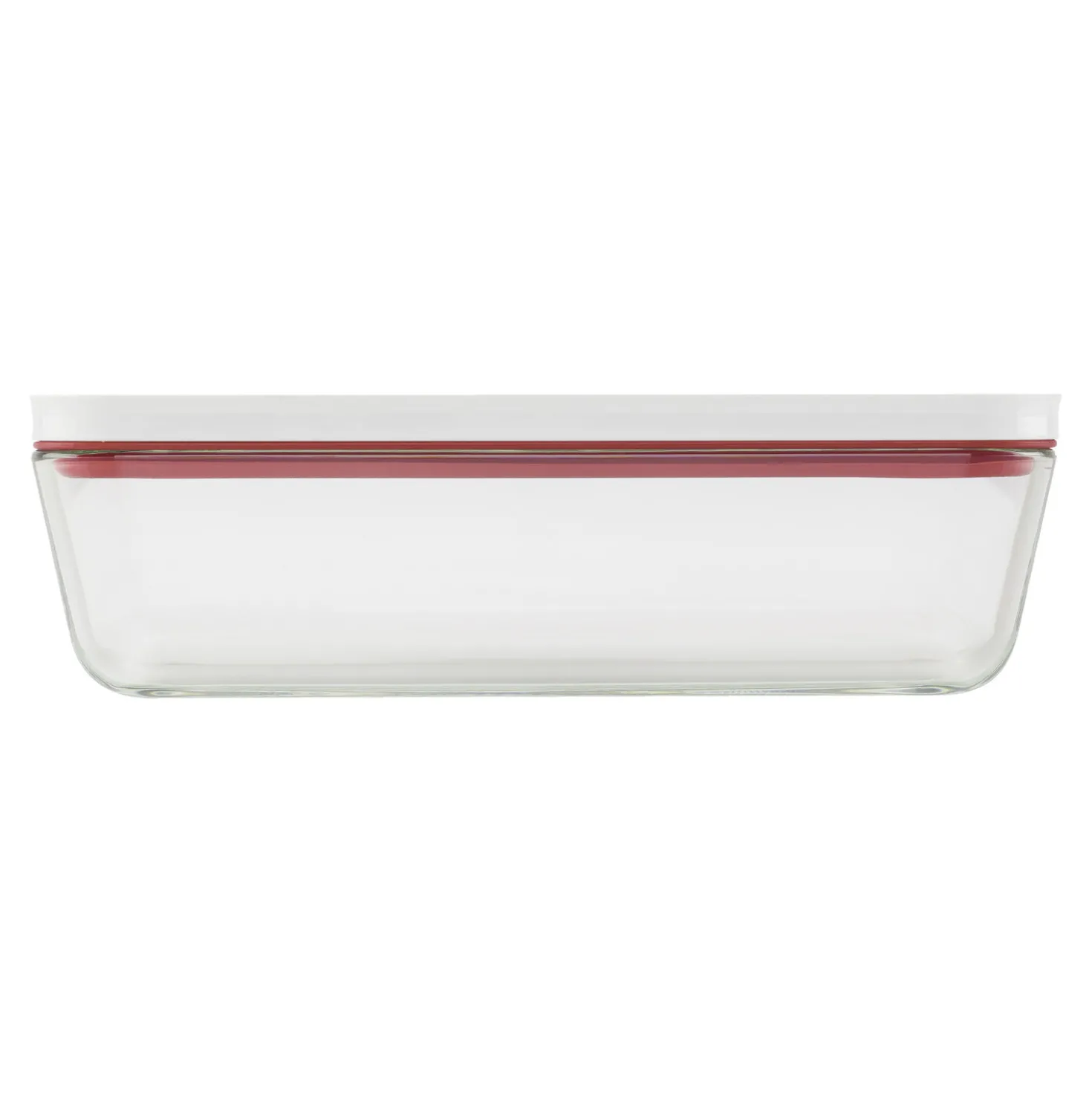 Vakuum Auflaufform, Glas, Rot