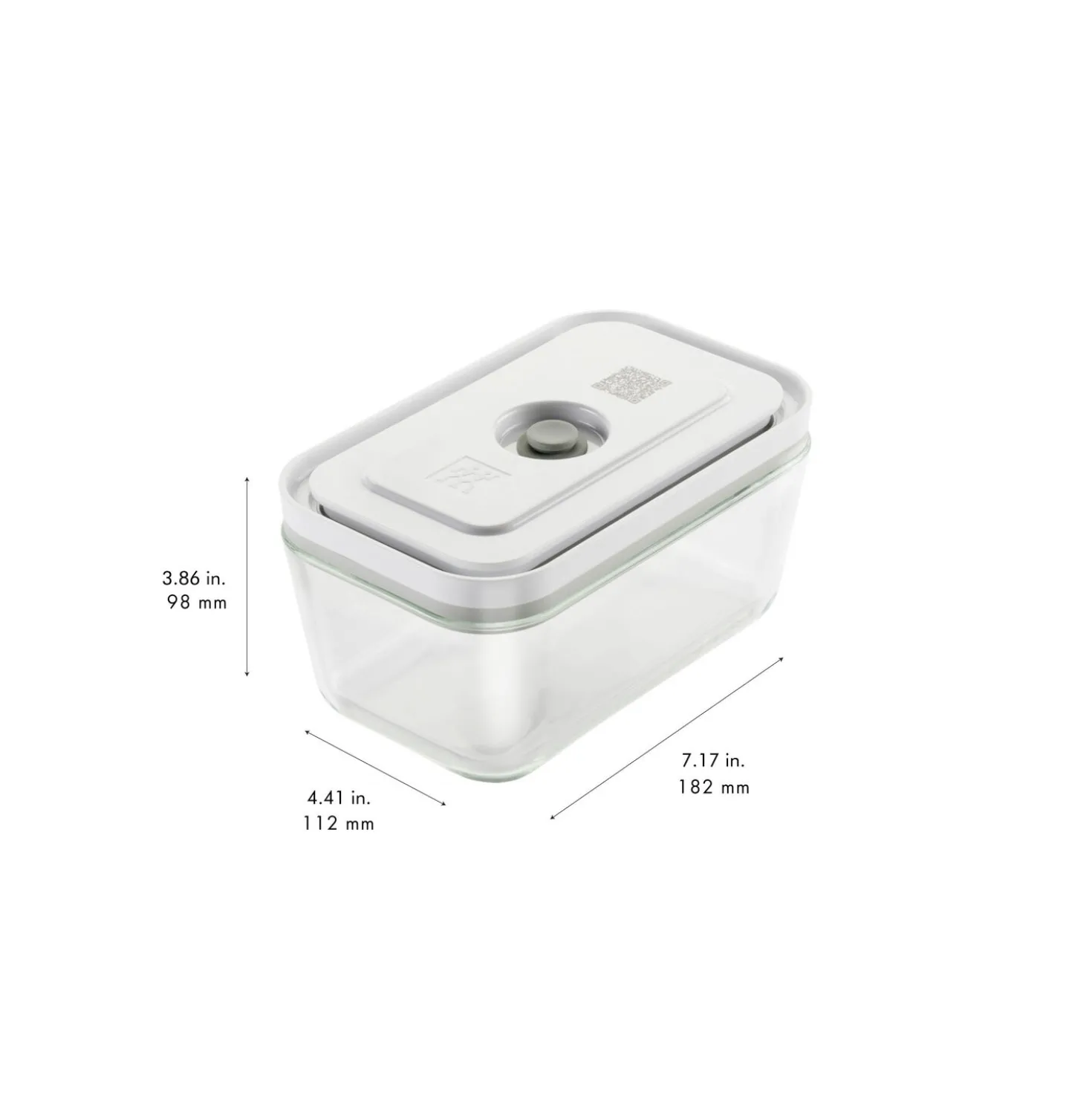 Vakuum Boxset, S/M/L / 3-tlg, Glas, Grau