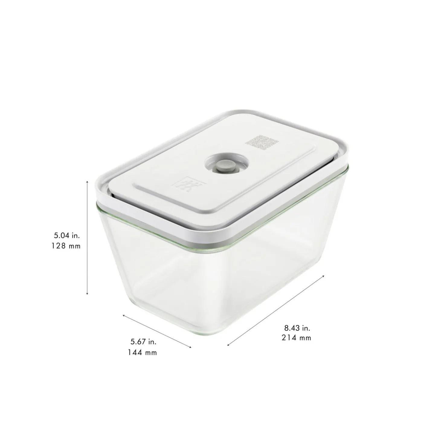 Vakuum Boxset, S/M/L / 3-tlg, Glas, Grau