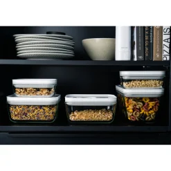 Vakuum Boxset, S/M/L / 3-tlg, Glas, Grau