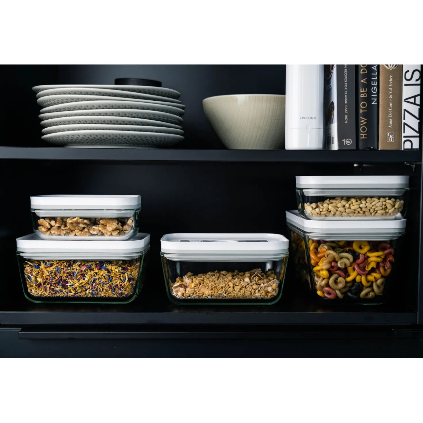 Vakuum Boxset, S/M/L / 3-tlg, Glas, Grau