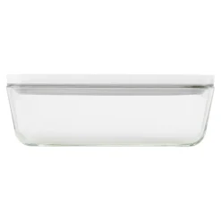 Vakuum Kühlschrankbox, Glas, Grau