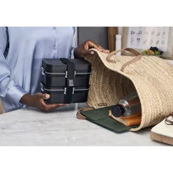 Vakuum Lunch Box to Go, Schwarz