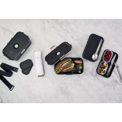 Vakuum Lunch Box to Go, Schwarz