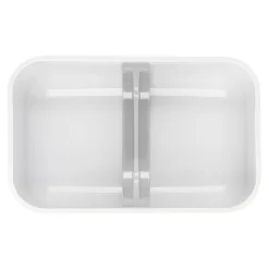 Vakuum Lunchbox DINOS L, Weiß-grau