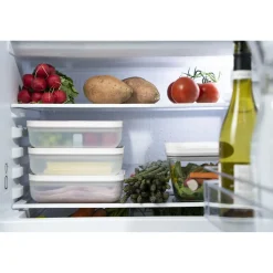 Vakuum Lunchbox L flach, Semitransparent-Grau
