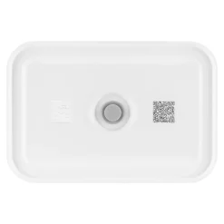 Vakuum Lunchbox L, Semitransparent-Grau