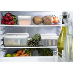 Vakuum Lunchbox L, Semitransparent-Grau