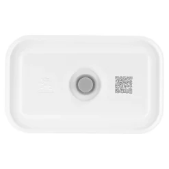 Vakuum Lunchbox M, Semitransparent-Grau