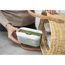 Vakuum Lunchbox S, Semitransparent-Grau