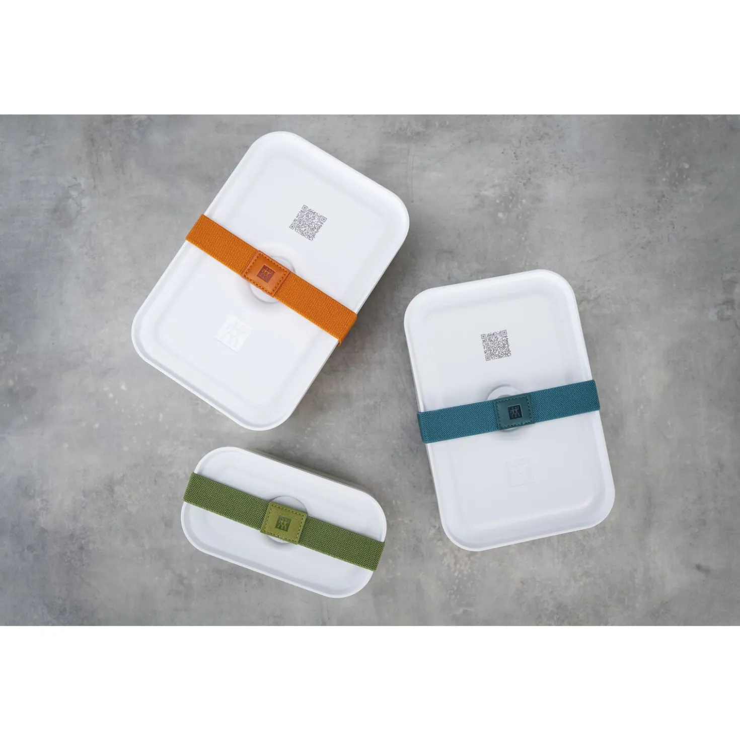 Vakuum Lunchbox S, Weiß-grau