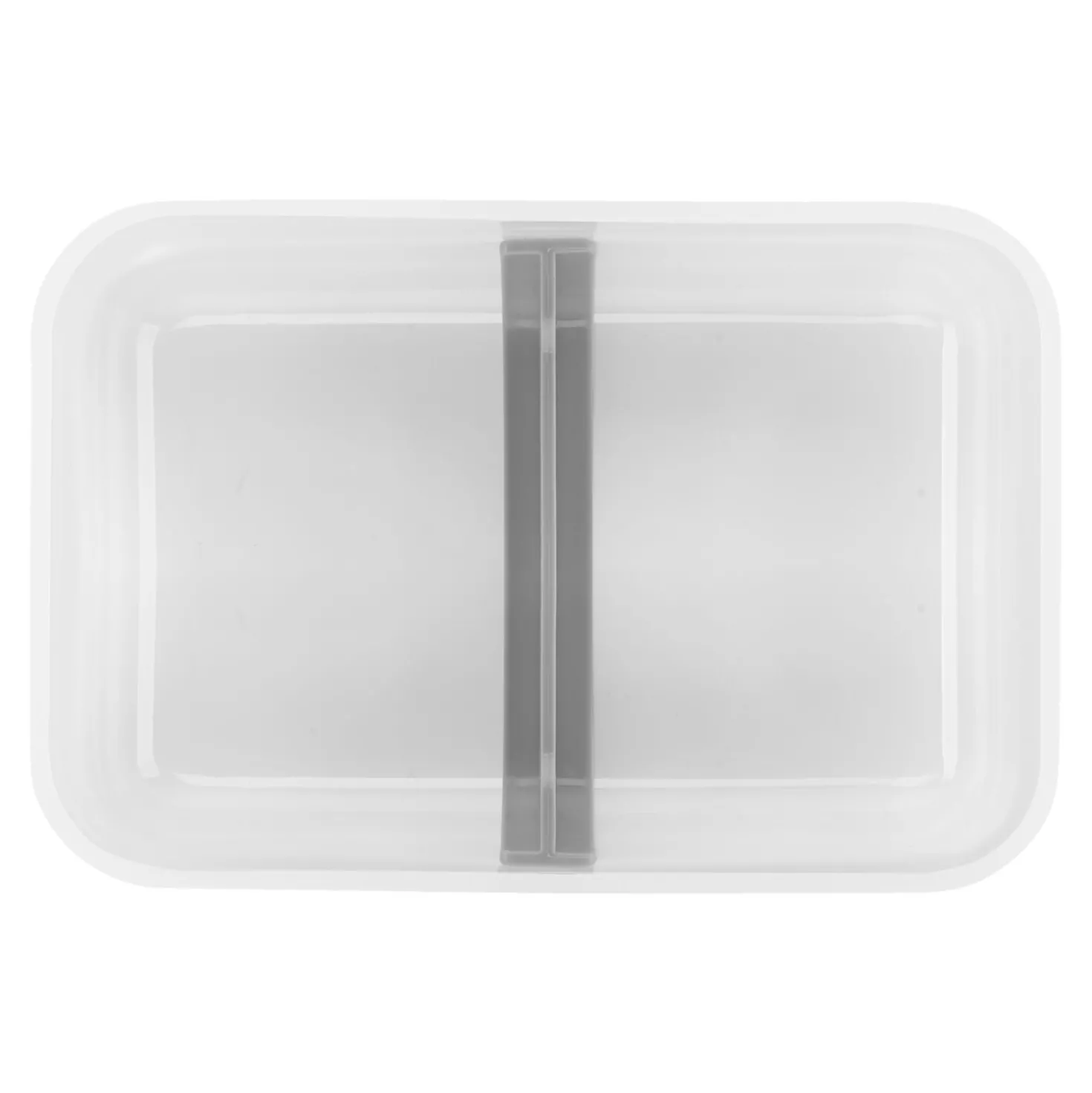Vakuum Lunchbox Set, L flach / 6-tlg, Kunststoff, Semitransparent-Grau