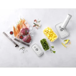 Vakuum Starter Set, Kunststoff / S/M, 7-tlg, Weiß