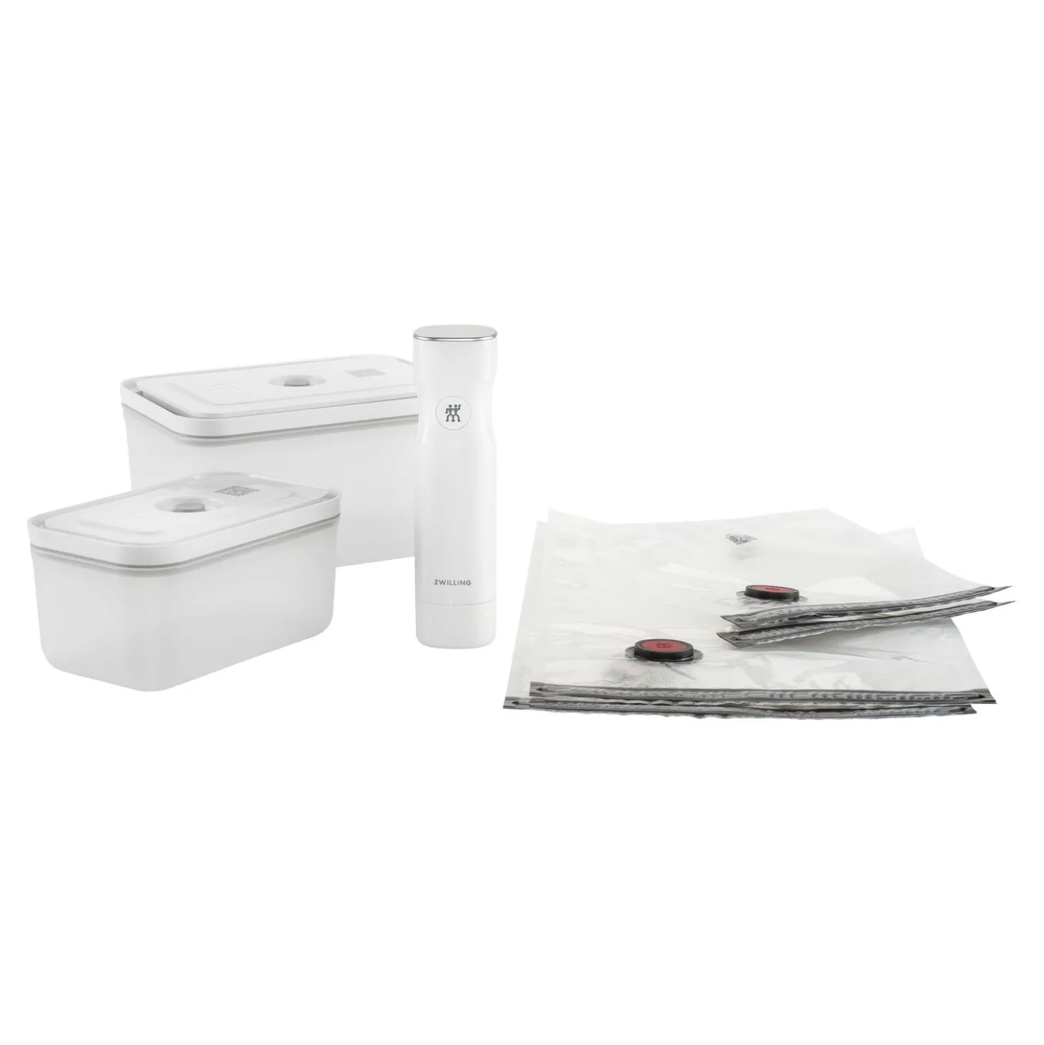 Vakuum Starter Set, Kunststoff / M/L, 7-tlg, Weiß