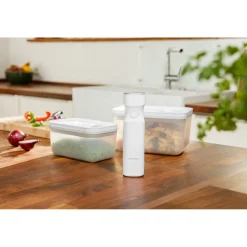 Vakuum Starter Set, Kunststoff / M/L, 7-tlg, Weiß