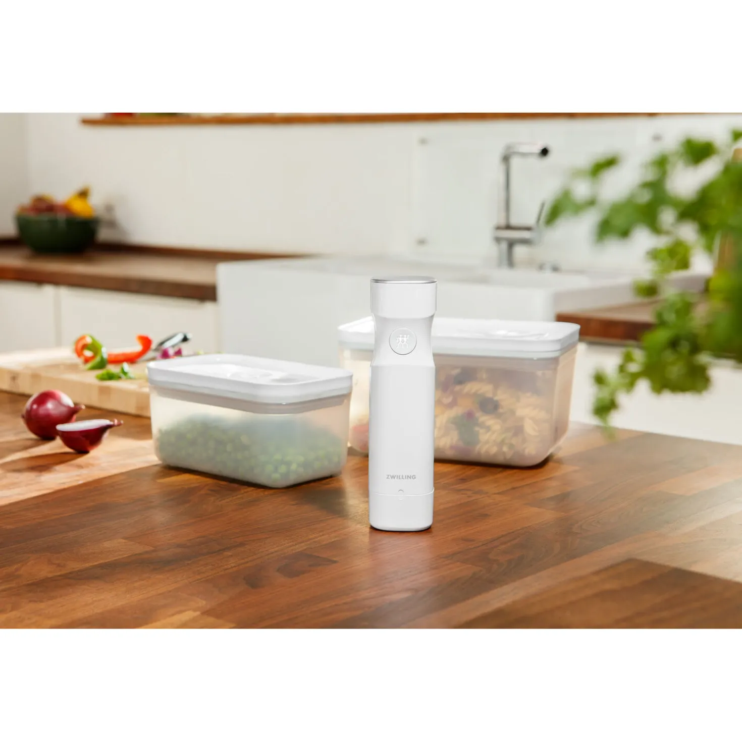 Vakuum Starter Set, Kunststoff / M/L, 7-tlg, Weiß
