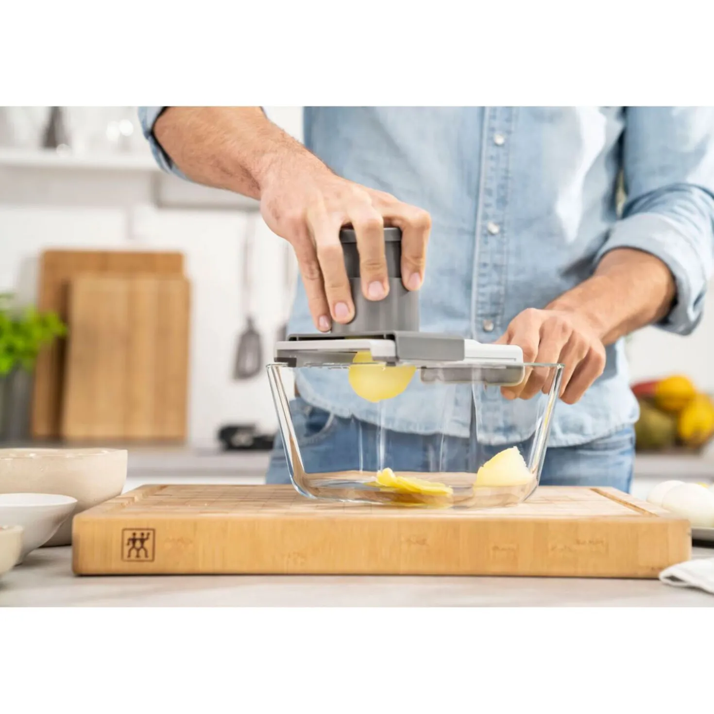 Vakuum Starterset mit Multi-Reibe, 7-tlg. / M/L, Grau/Transparent, Glas