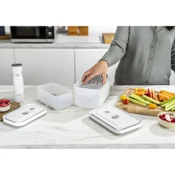 Vakuum Zubeh&ouml;rset Abtropfgitter für Kunststoffboxen , M/L / 2-tlg