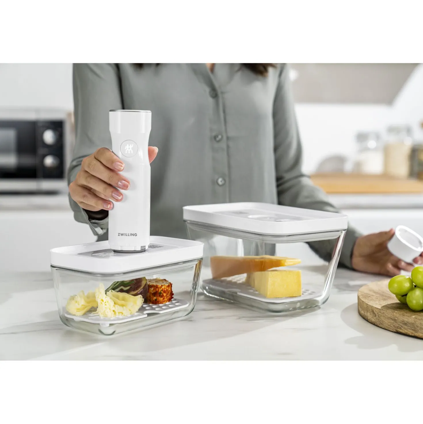 Vakuum Zubehörset Abtropfgitter für Glasboxen, M/L / 2-tlg
