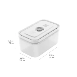 Vakuumbox & Pumpe Set, 6-tlg. / M, Grau/Weiß, Kunststoff