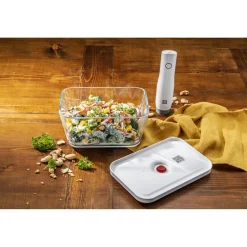 Vakuumbox L, Glas, Rot