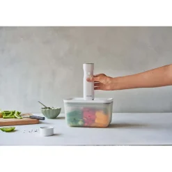 Vakuumbox L, Kunststoff, Semitransparent-Grau