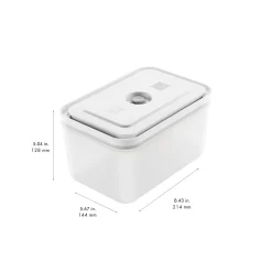 Vakuumbox L, Kunststoff, Semitransparent-Grau