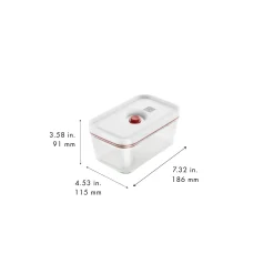 Vakuumbox M, Glas, Rot