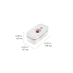 Vakuumbox S, Glas, Rot