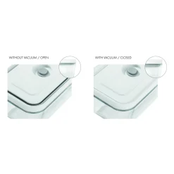 Vakuumbox S, Kunststoff, Semitransparent-Grau