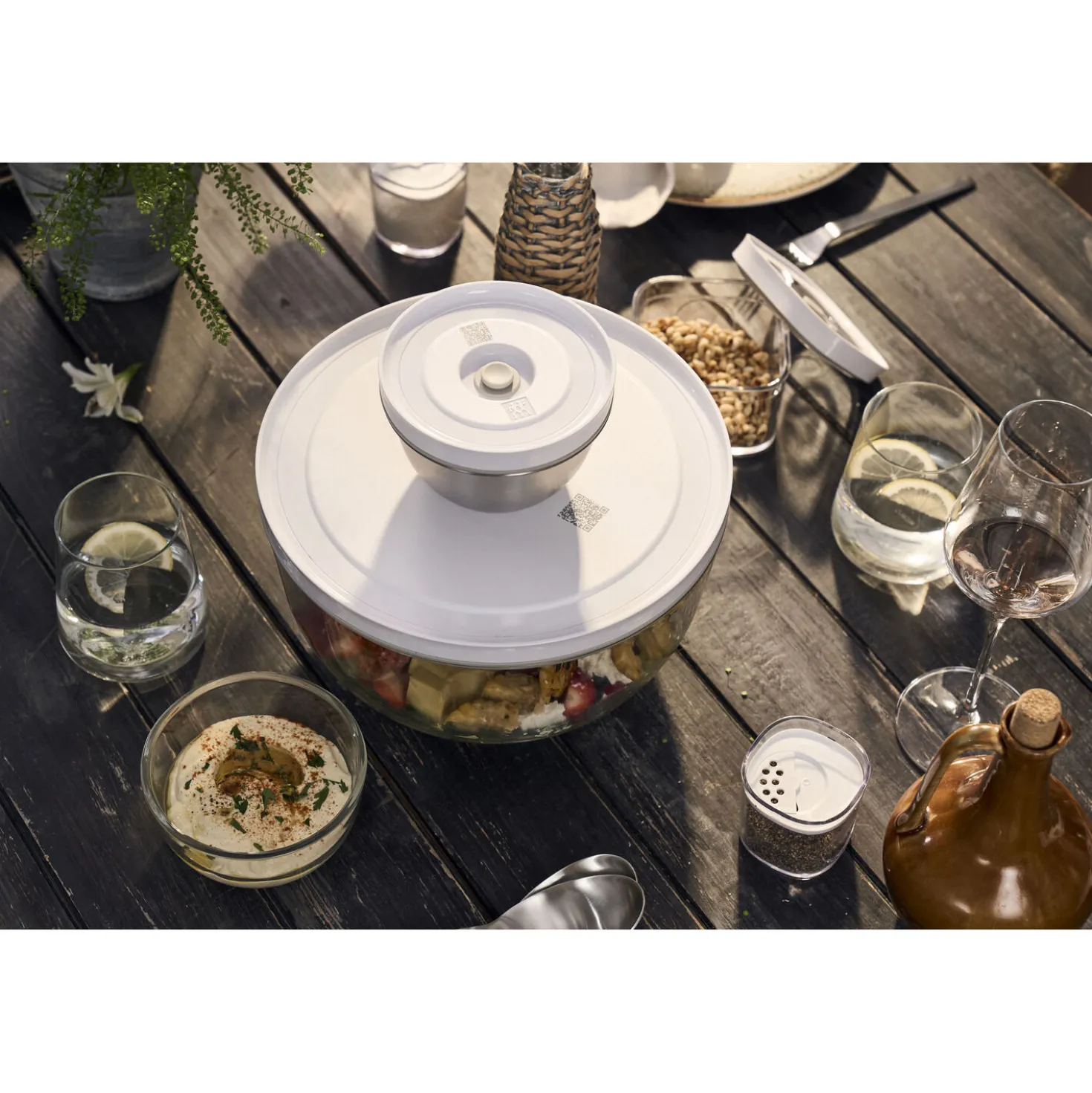 Vakuumschüssel Deckel S / 12 cm, Weiß
