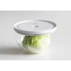 Vakuumschüssel L / 24 cm, Glas, Transparent
