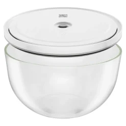 Vakuumschüssel Starterset, 15-tlg. / S/M/L, Kirsch-Rot/Transparent, Keramik/Glas