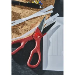 Vielzweckschere, rot 20 cm, Edelstahl