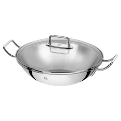 Wok, 32 cm, 18/10 Edelstahl