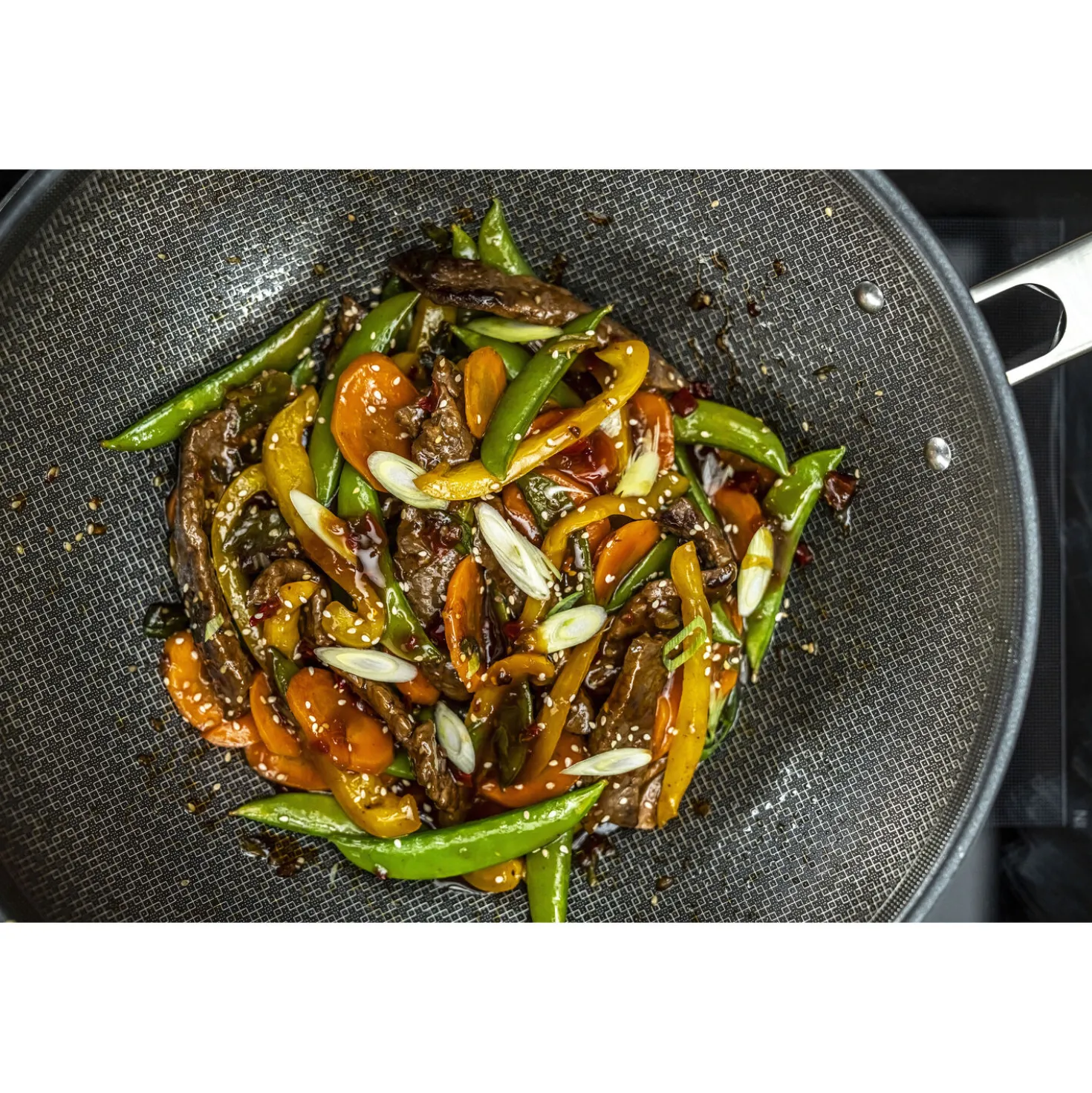 Wok 30 cm, 18/10 Edelstahl
