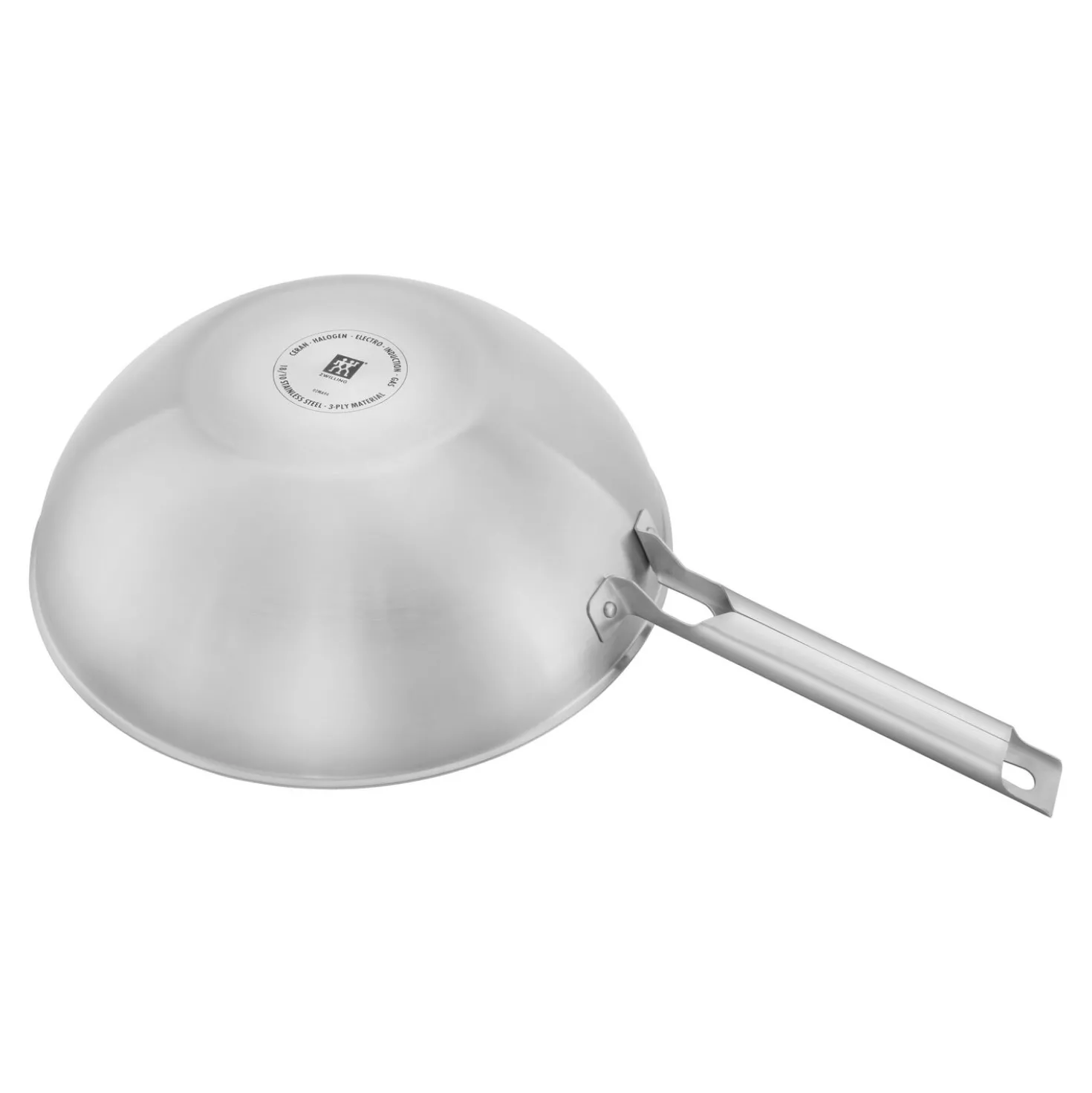 Wok 30 cm, 18/10 Edelstahl