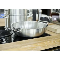 Wok 30 cm, 18/10 Edelstahl
